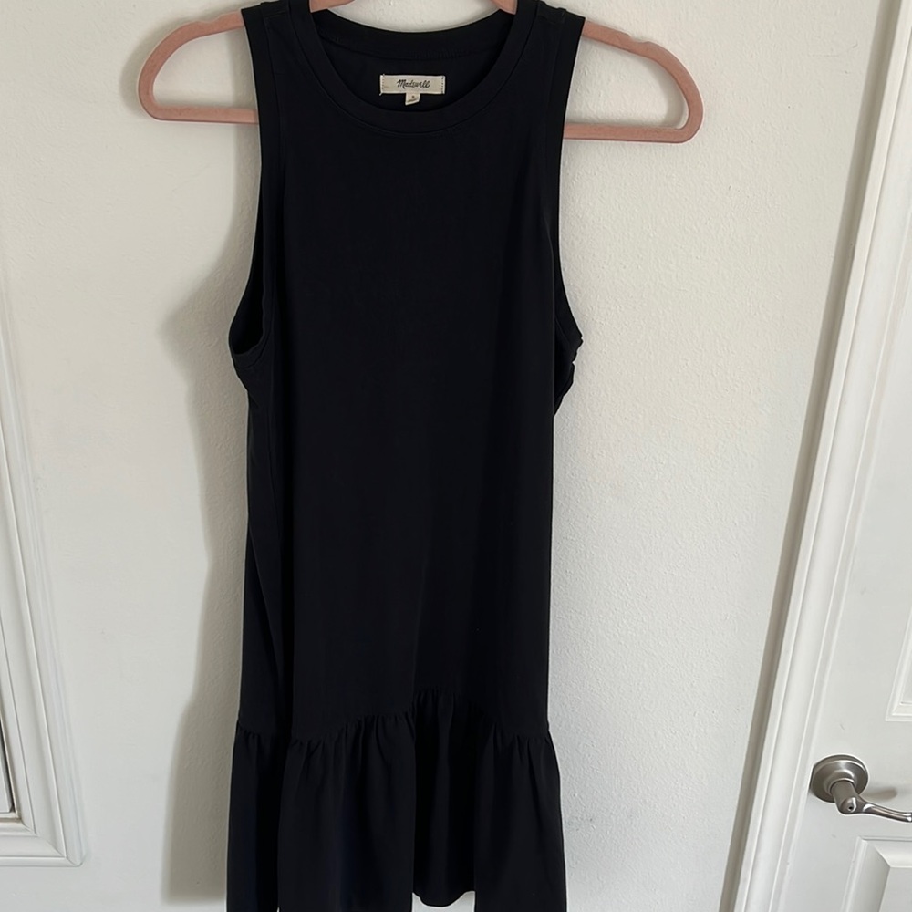 Madewell Mini Dress with Ruffle Hem Detail